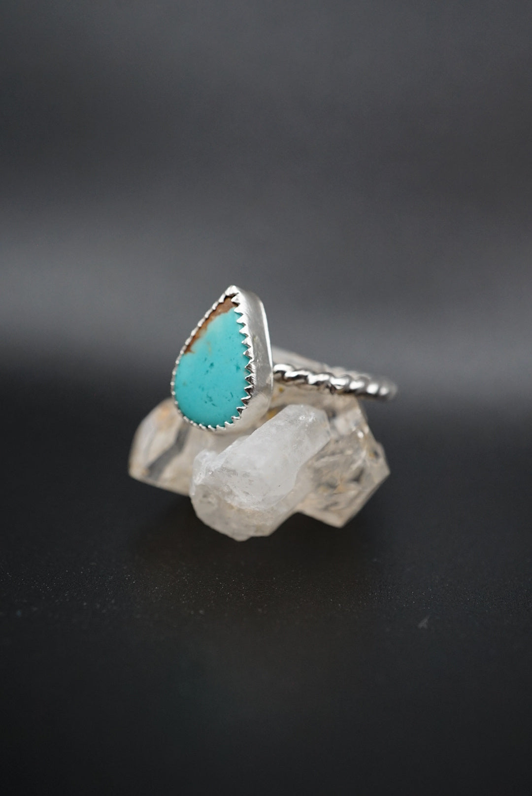 ~Number 8 Mine Turquoise Ring~ Size 7.5