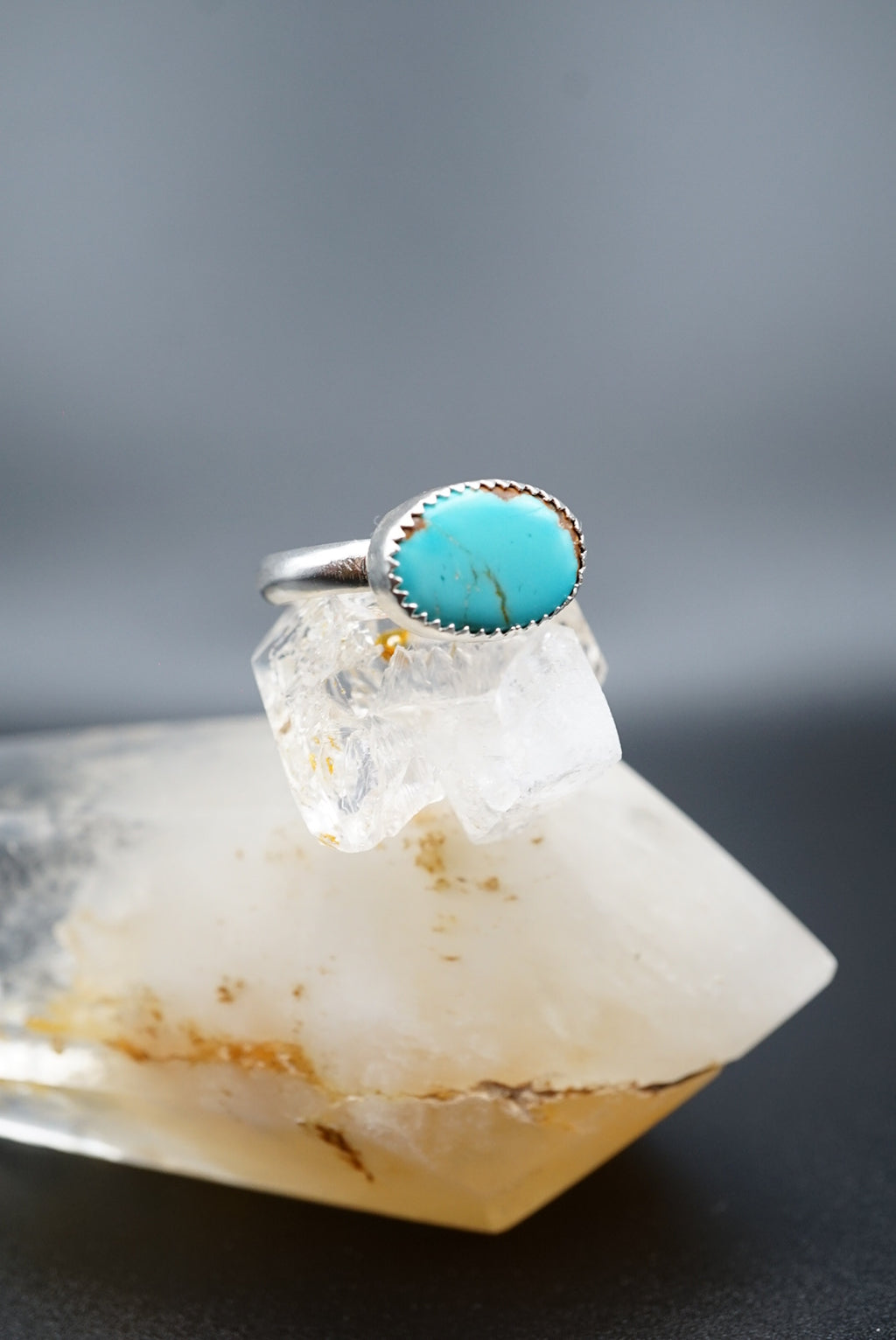 ~Number 8 Mine Turquoise Ring~ Size 7