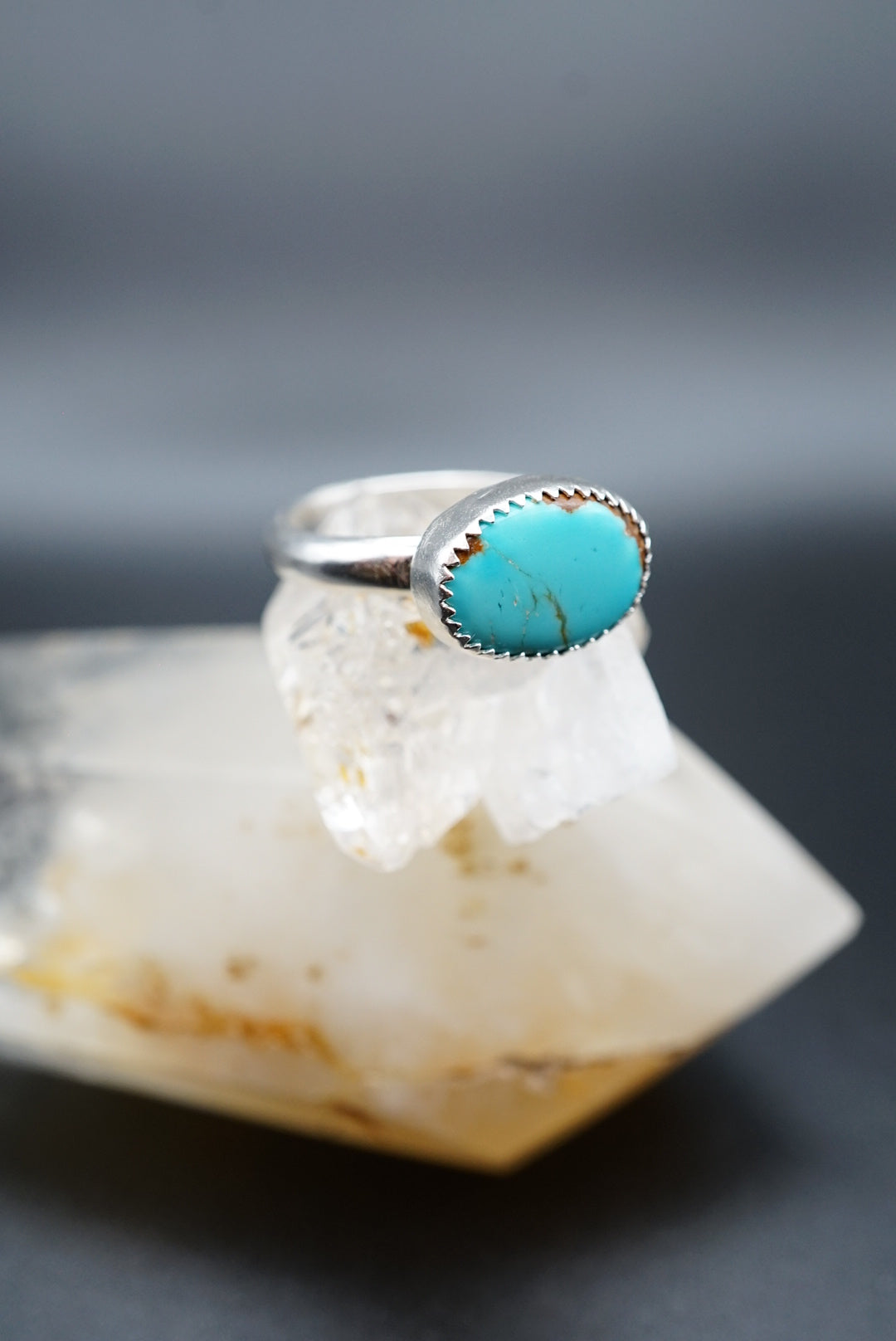 ~Number 8 Mine Turquoise Ring~ Size 7