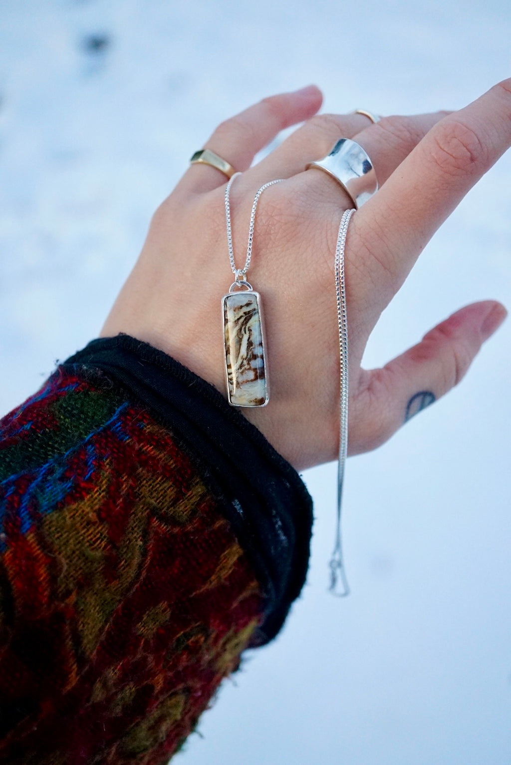 ~•Wild Horse Turquoise Pendant•~ 18” Chain