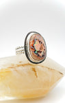 Mexican Fire Opal Sterling Silver Ring Size 8