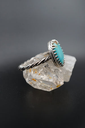 ~Number 8 Mine Turquoise Ring~ Size 5.5