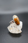 ~Jasper Hammered Band Ring~ Size 5