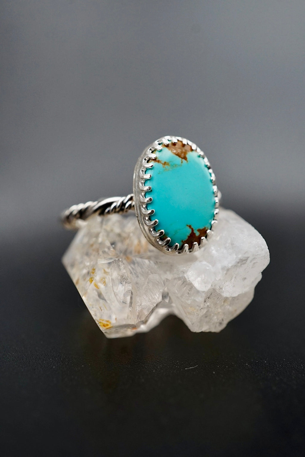 ~Number 8 Mine Turquoise Ring~ Size 5.5