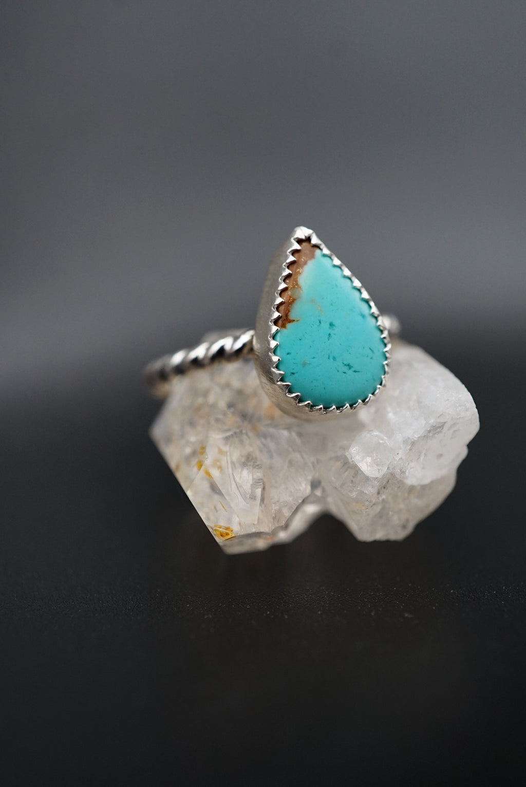 ~Number 8 Mine Turquoise Ring~ Size 7.5
