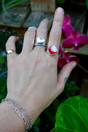 ~•Spinÿ Oystēr Shell Ring•~ Size 8