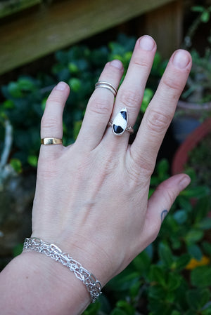 ~•White Buffalo Turquoise Ring•~ {Size 5}