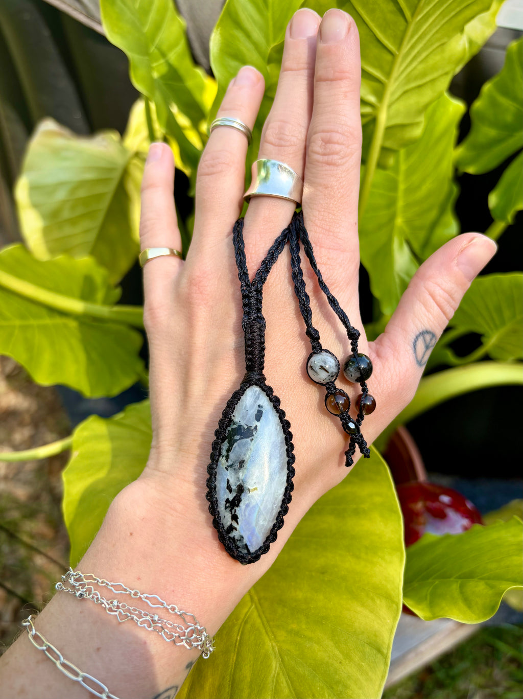 ~•Rainbow Moönstone Amulet•~