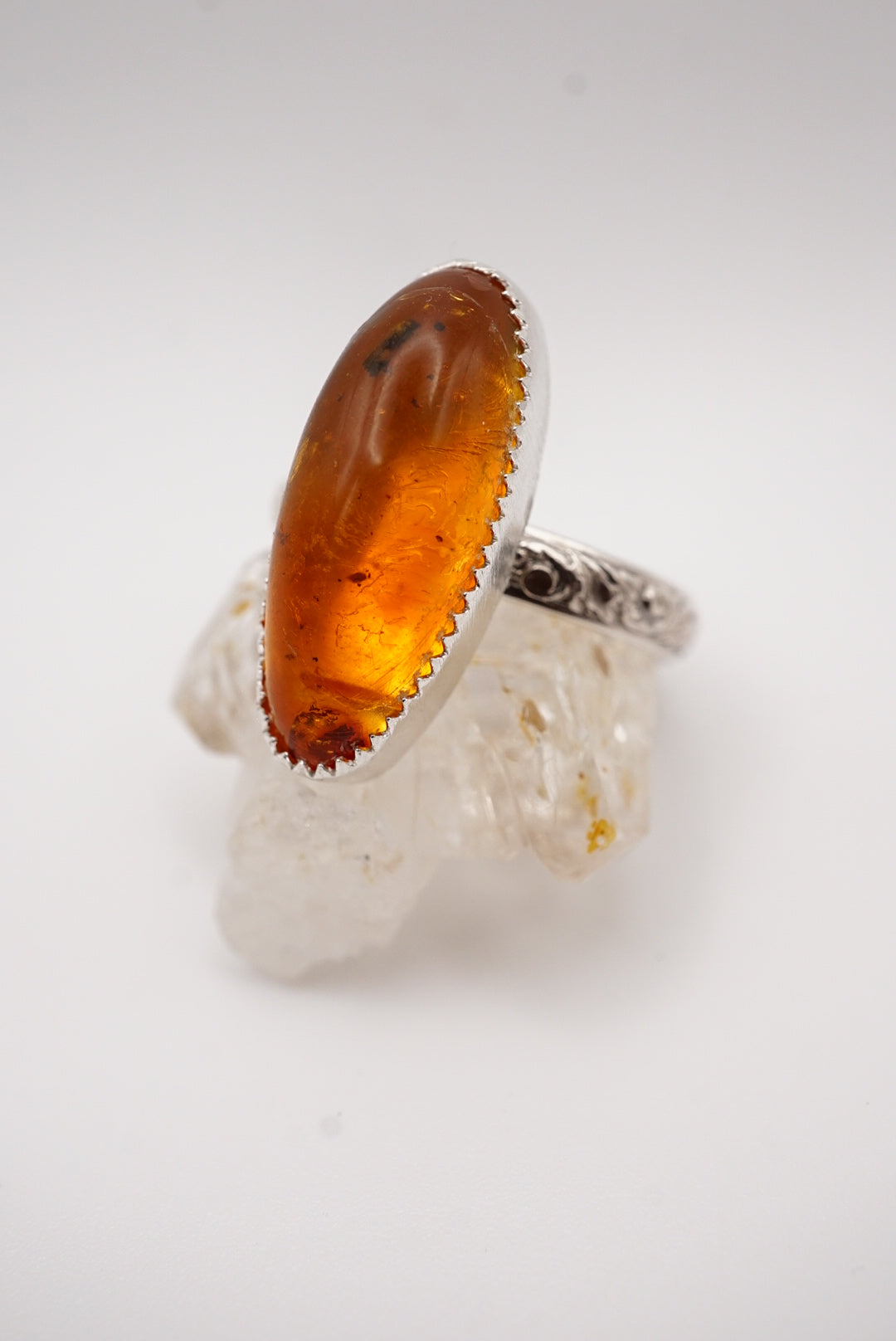 ~Fossilized Ambër Ring~ Size 9