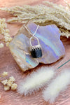 ~•Black Tourmâline Amulet•~ 18” Chain