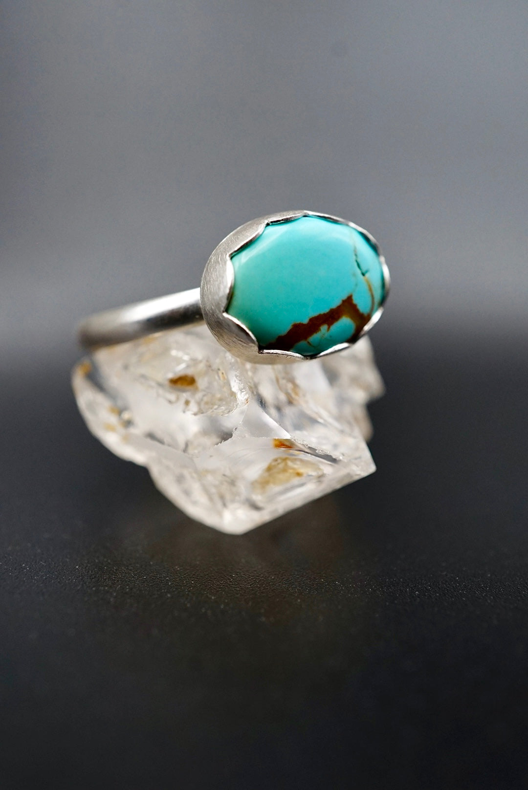 ~Number 8 Mine Turquoise Ring~ Size 9.5