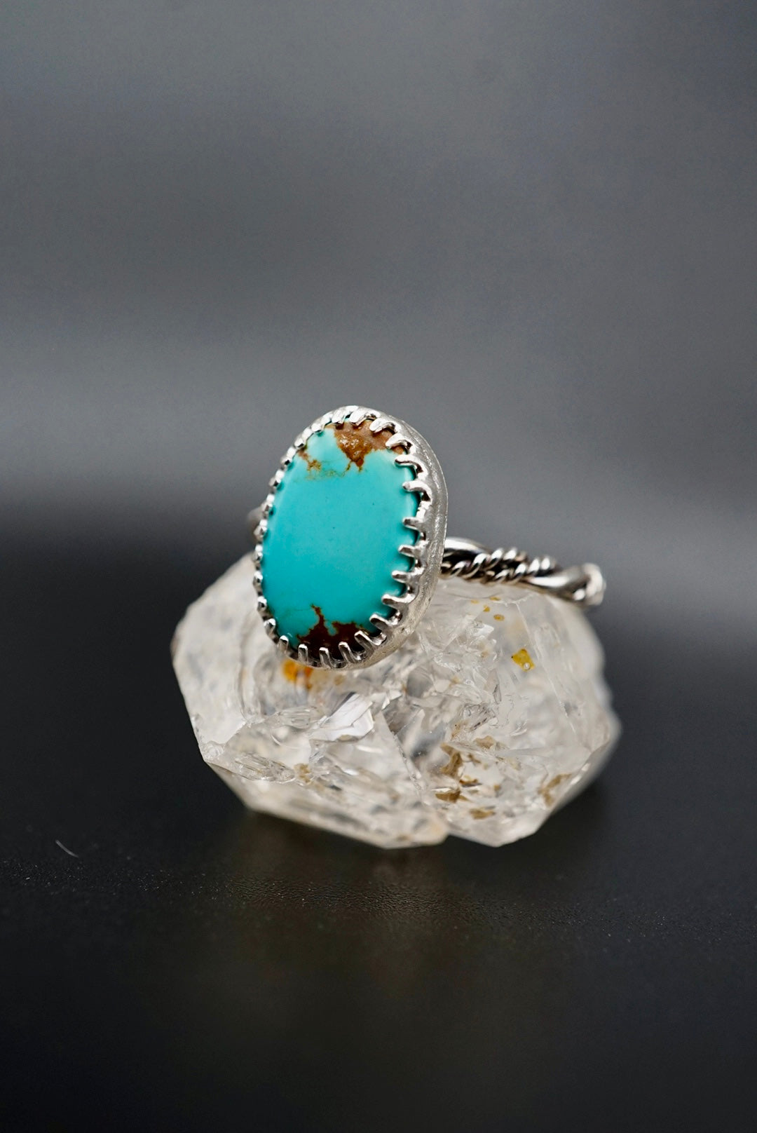 ~Number 8 Mine Turquoise Ring~ Size 5.5