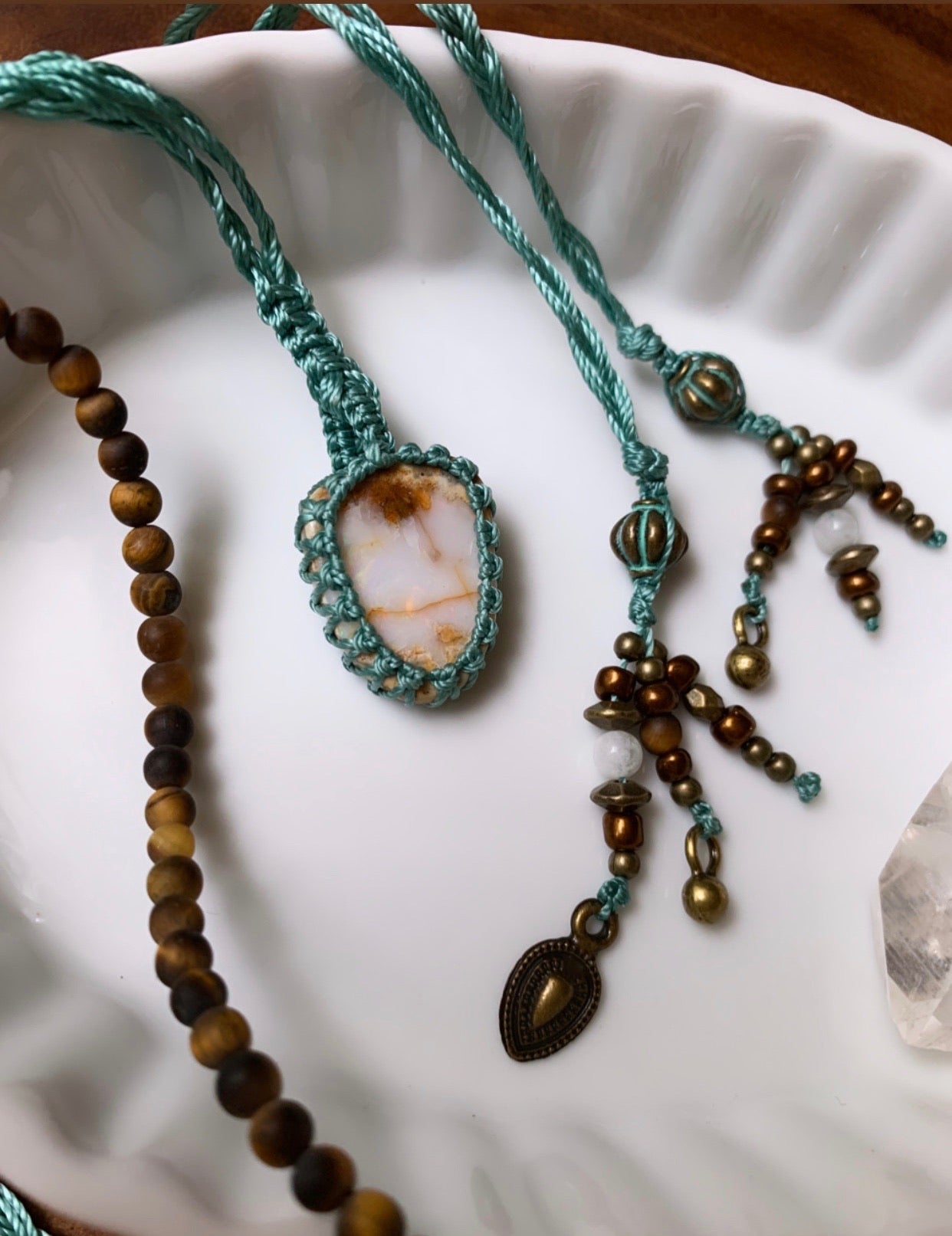 •• Lūcii •• Boulder Opal Enchanted Amulet