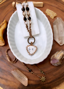 •• Cåsper •• Dendritic Opal Enchanted Amulet (Multi-Style Wear)