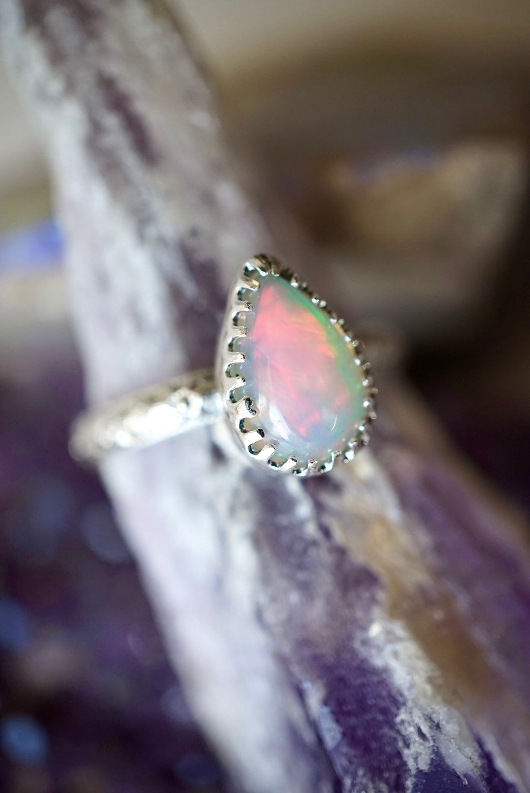 ~Ethiopian Welo Opal Ring~ {Size 8}