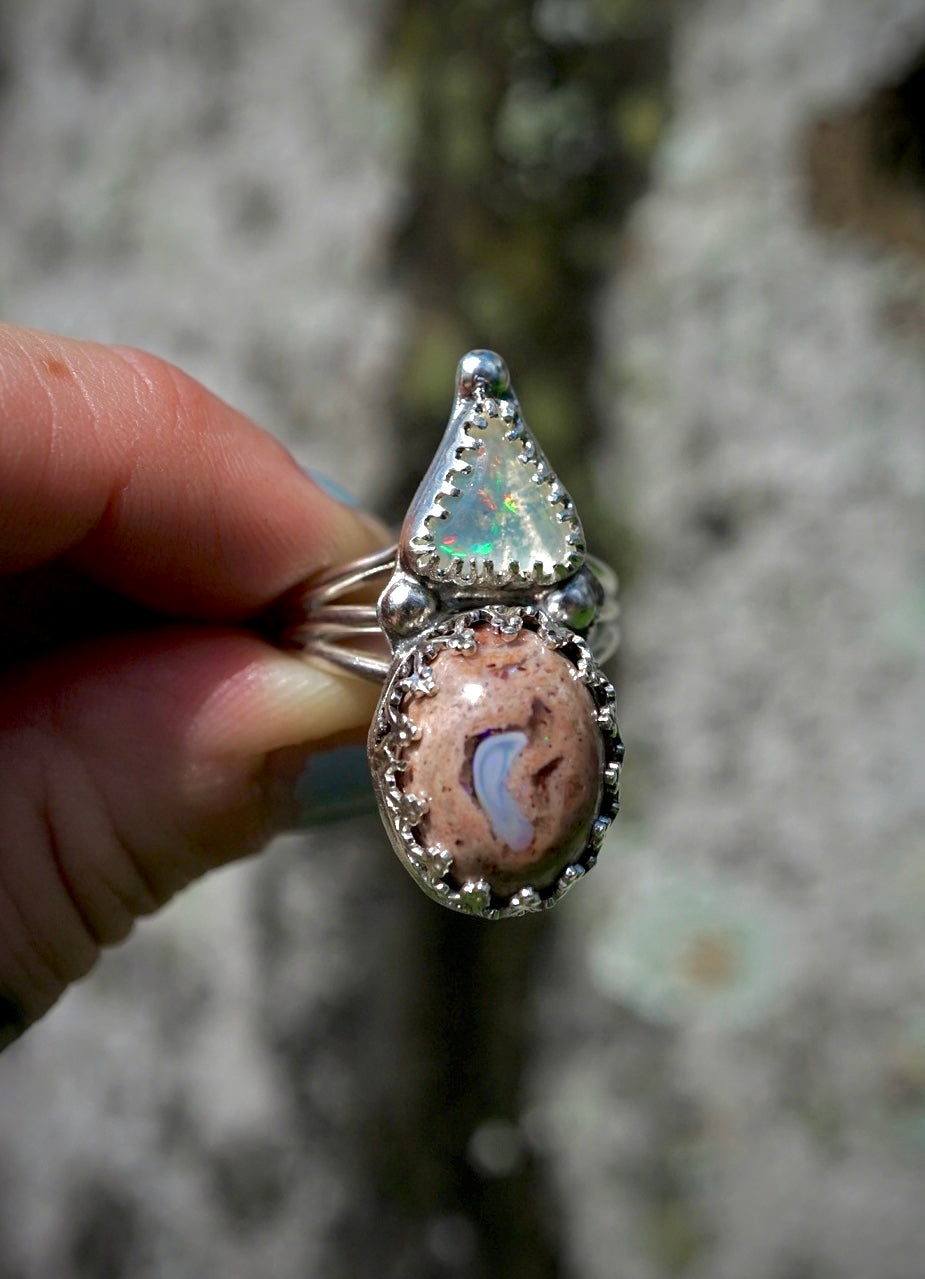 ~Döuble Opal Ring~ {Size 7}