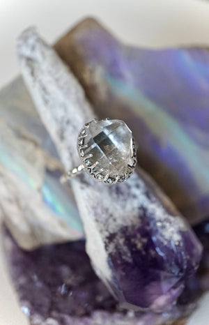 ~Herkimer Diamond Ring~ {Size 7}