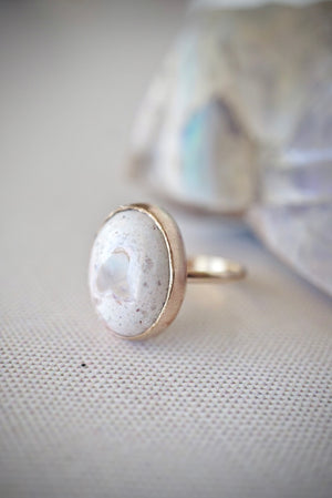 ~Mexican Cantera Opal 14k Gold Fill~ {Size 8}