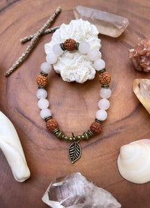 ~ Rudruksha Seed & Montana Agate Bracelet ~