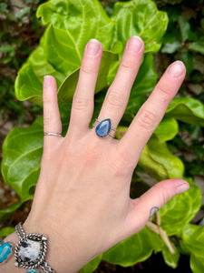 ~Kyanite Shield Ring~ {Size 5.5}