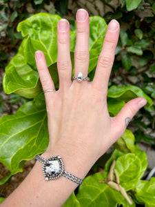 ~White Būffalo Turquoise Ring~ {Size 8}