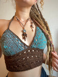 ~ Water Goddess Halter Top with Corset ~ Cup Size C/D