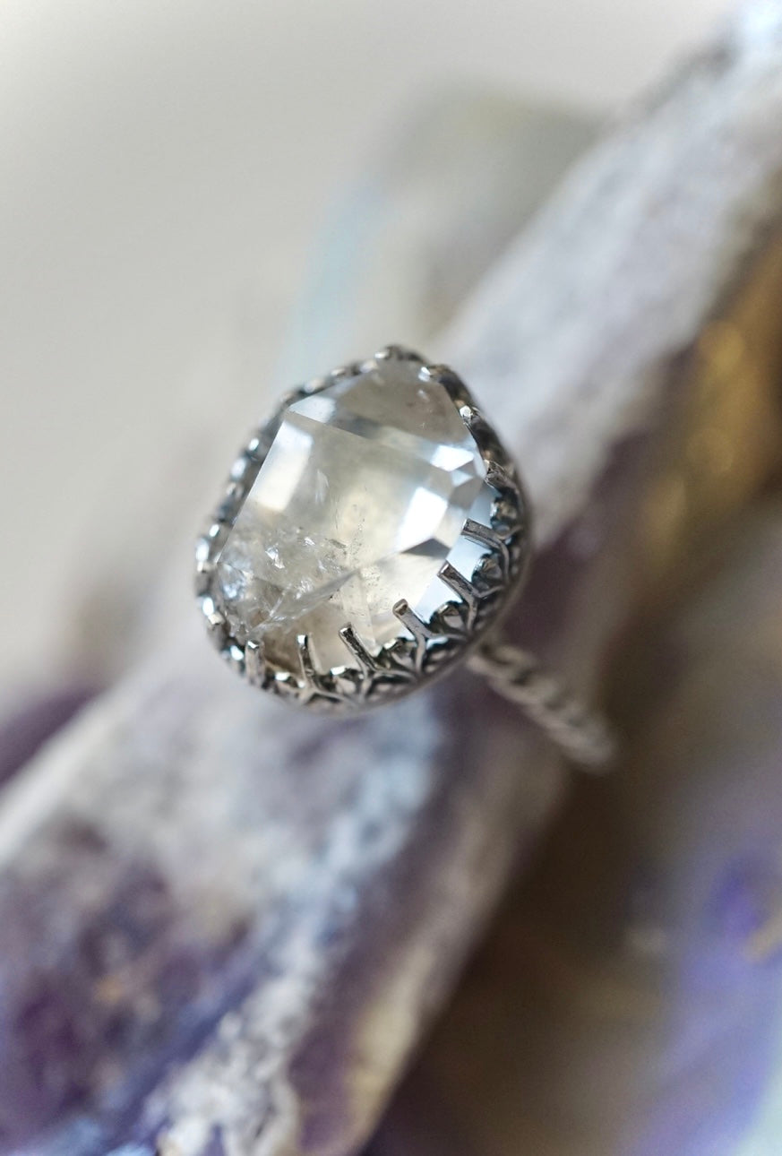 ~Herkimer Diamond Ring~ {Size 7}