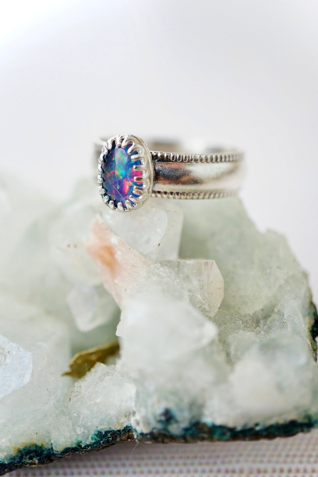 ~Black Opal Ring~ {Size 9}