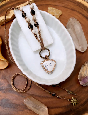 •• Cåsper •• Dendritic Opal Enchanted Amulet (Multi-Style Wear)