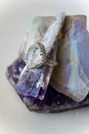 ~Herkimer Diamond Ring~ {Size 9}