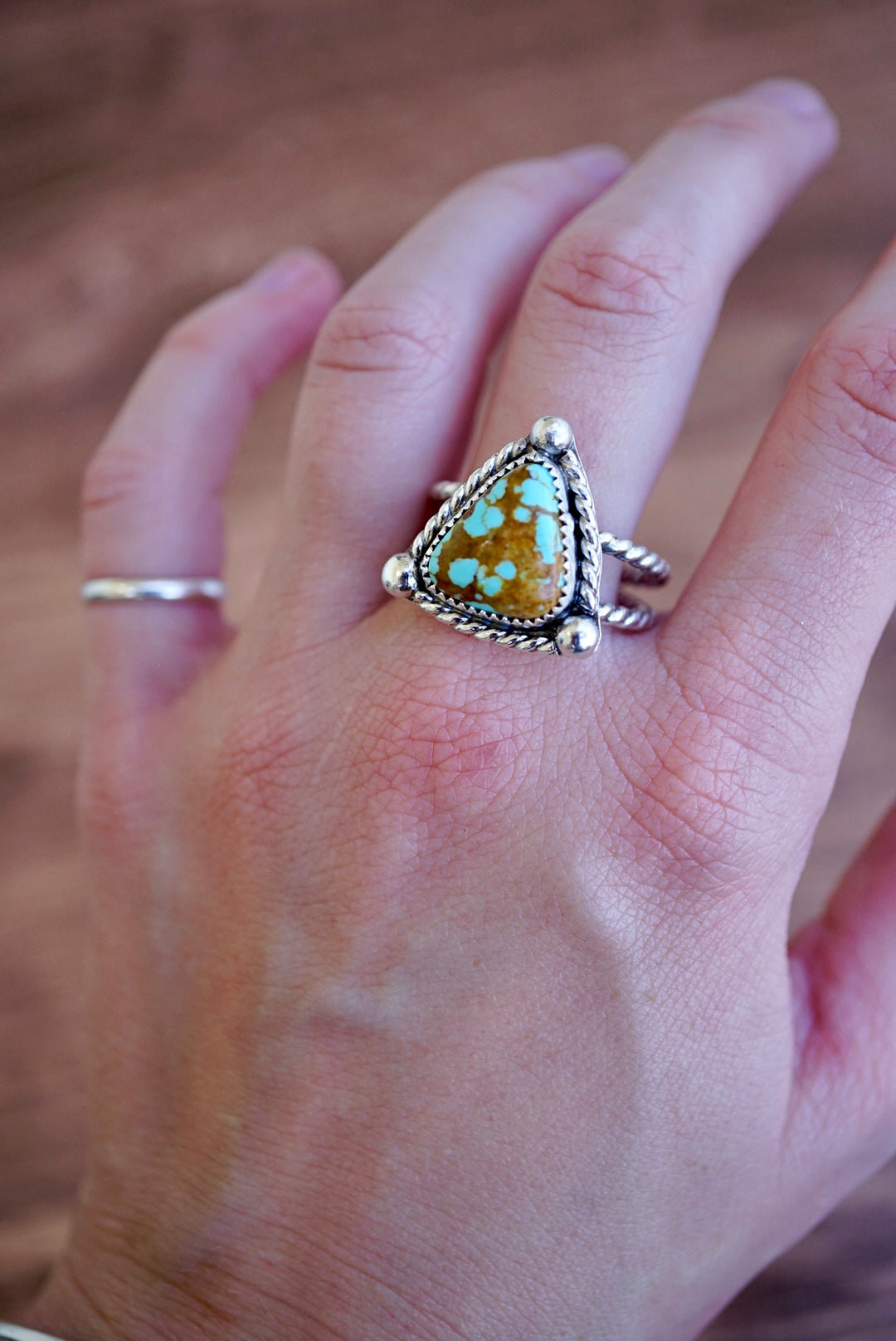~Number 8 Mine Turquoise Ring~ {Size 10}