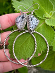 ~ White Buffalo ~ Hoop Earrings