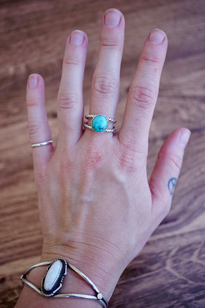 ~ Cumpas Turquoise Ring ~ {Size 5.5}