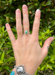~Blue Moön Turquoise Ring~ {Size 6}