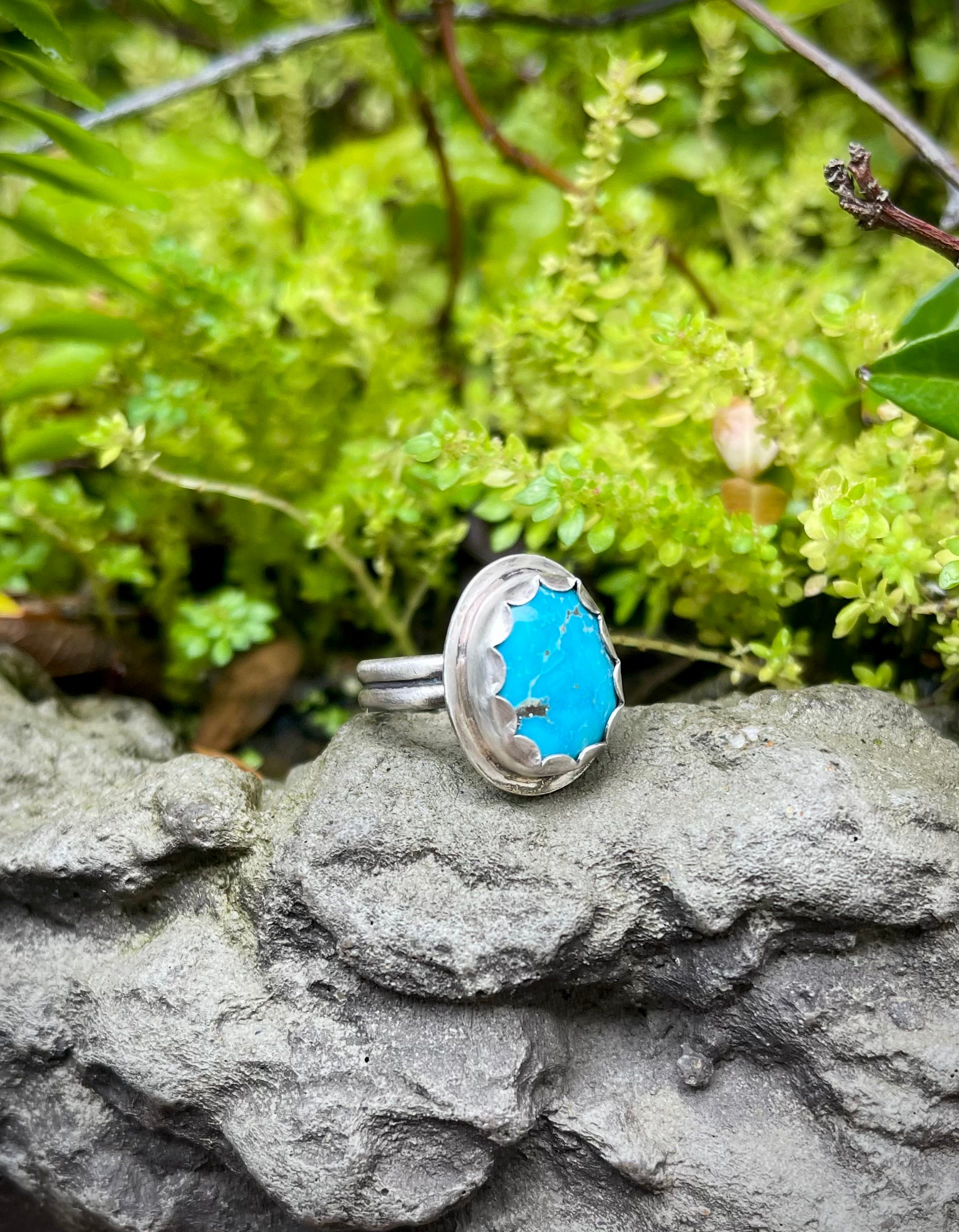 ~ Blue Ridge Turquoise Ring ~ Size 6