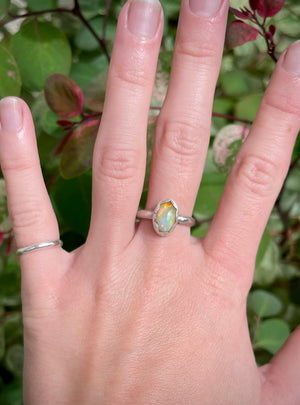 ~Ethiopian Welo Opal Ring~ {Size 6.75}