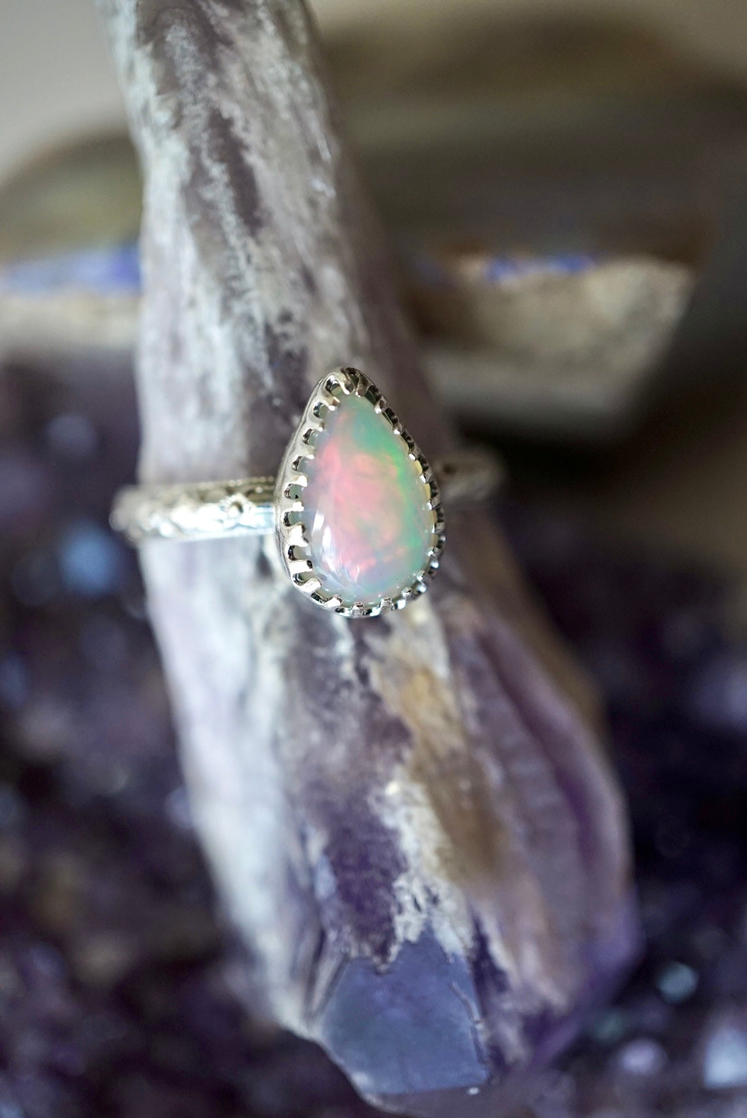 ~Ethiopian Welo Opal Ring~ {Size 8}