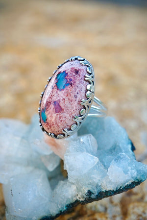 ~Raw Mexican Cantera Opal Ring~ {Size 7}