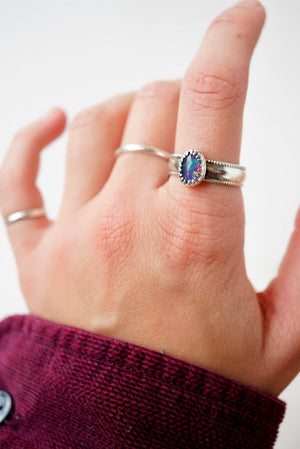 ~Black Opal Ring~ {Size 9}