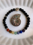 ~ Chakra & Lava Beads Bracelet ~