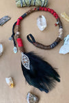 21” ~ Into The Nîght Feather Hairwrap