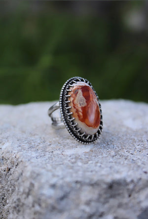 6 ~ •Jöya• Mexican Fire Opal Ring