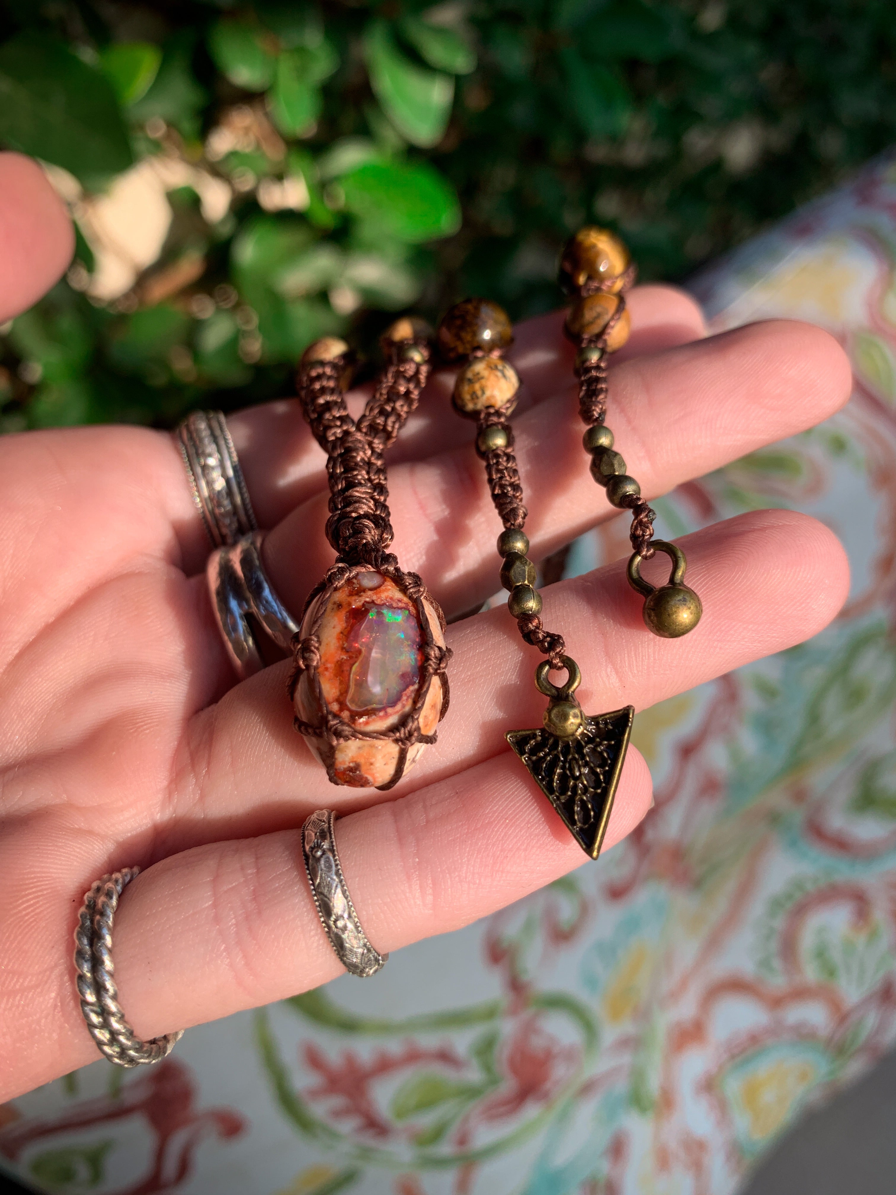 ~ Horïzon ~ Mexican Cantera Opal Enchanted Amulet