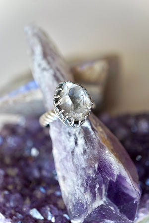 ~Herkimer Diamond Ring~ {Size 6.5}