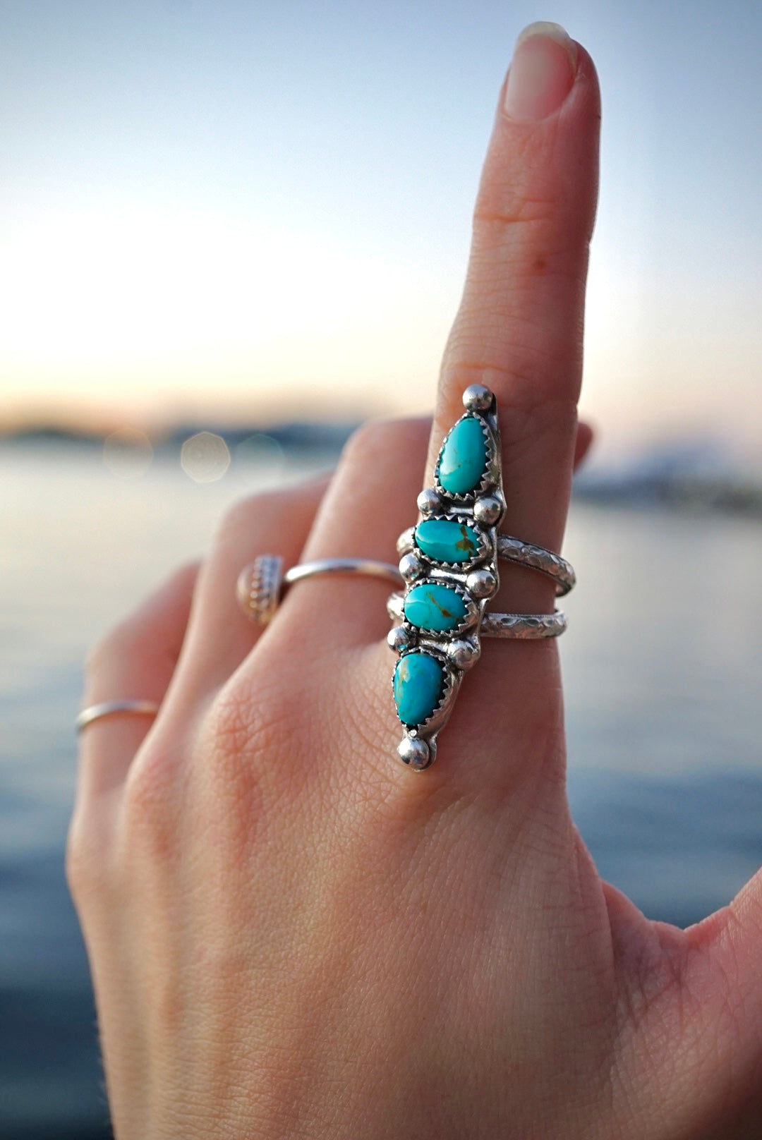 ~Kings Manassa Turquoise Ring~ {Size 8}