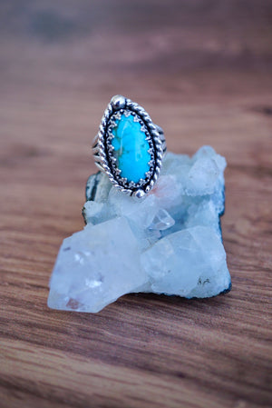 ~ Kings Manassa Turquoise Ring~ {Size 8.5}