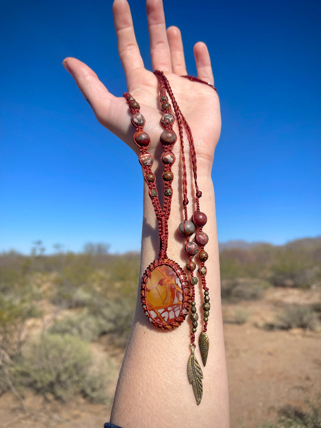 ~Pheonix~ Noreena Jasper Enchanted Amulet