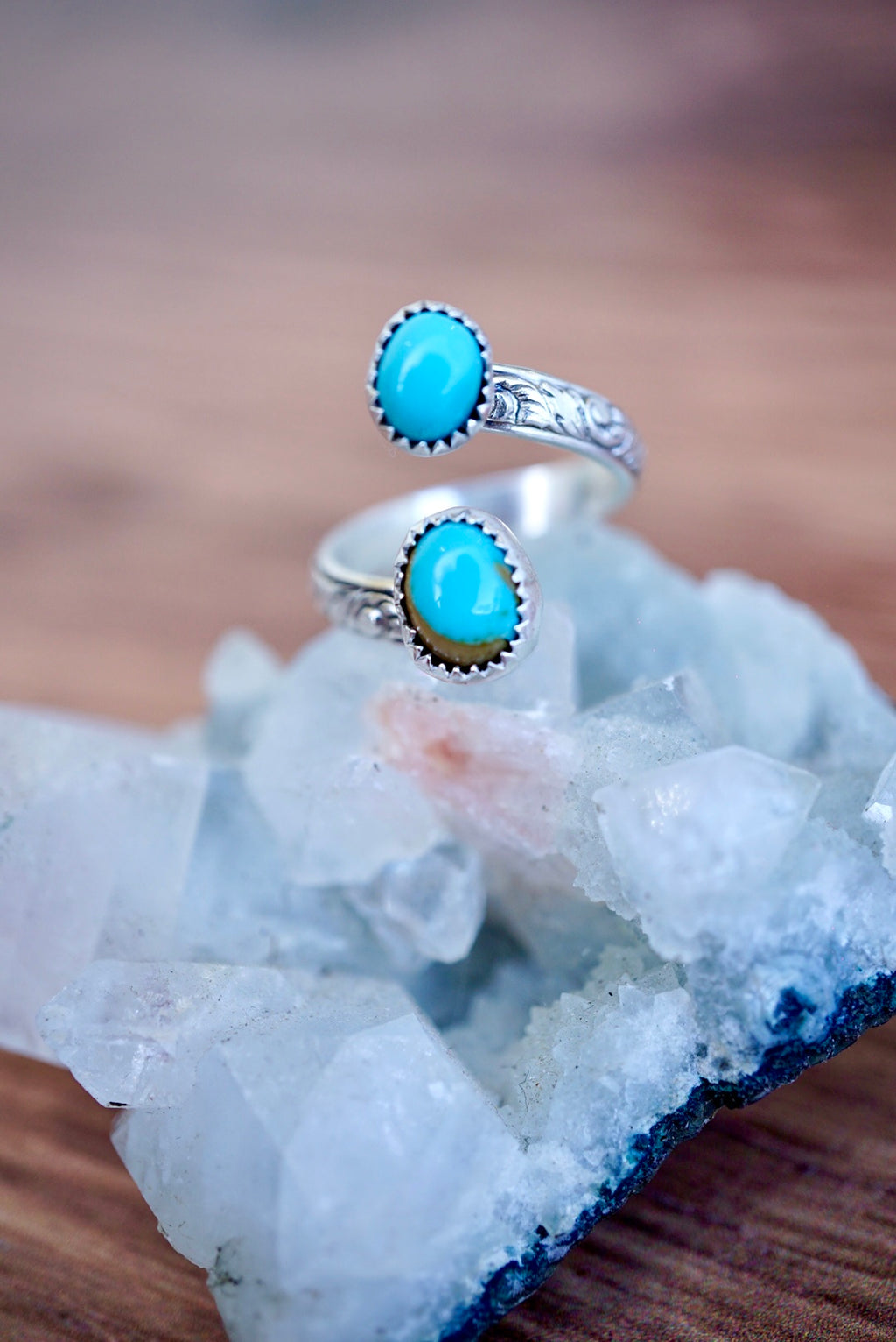~Fully Adjustable Manassa Turquoise Ring~