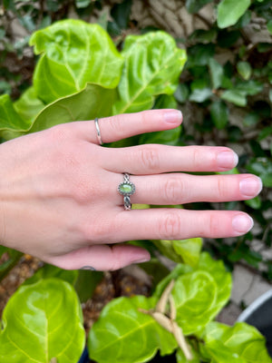 ~Light Green Tourmaline Ring~ {Size 8}
