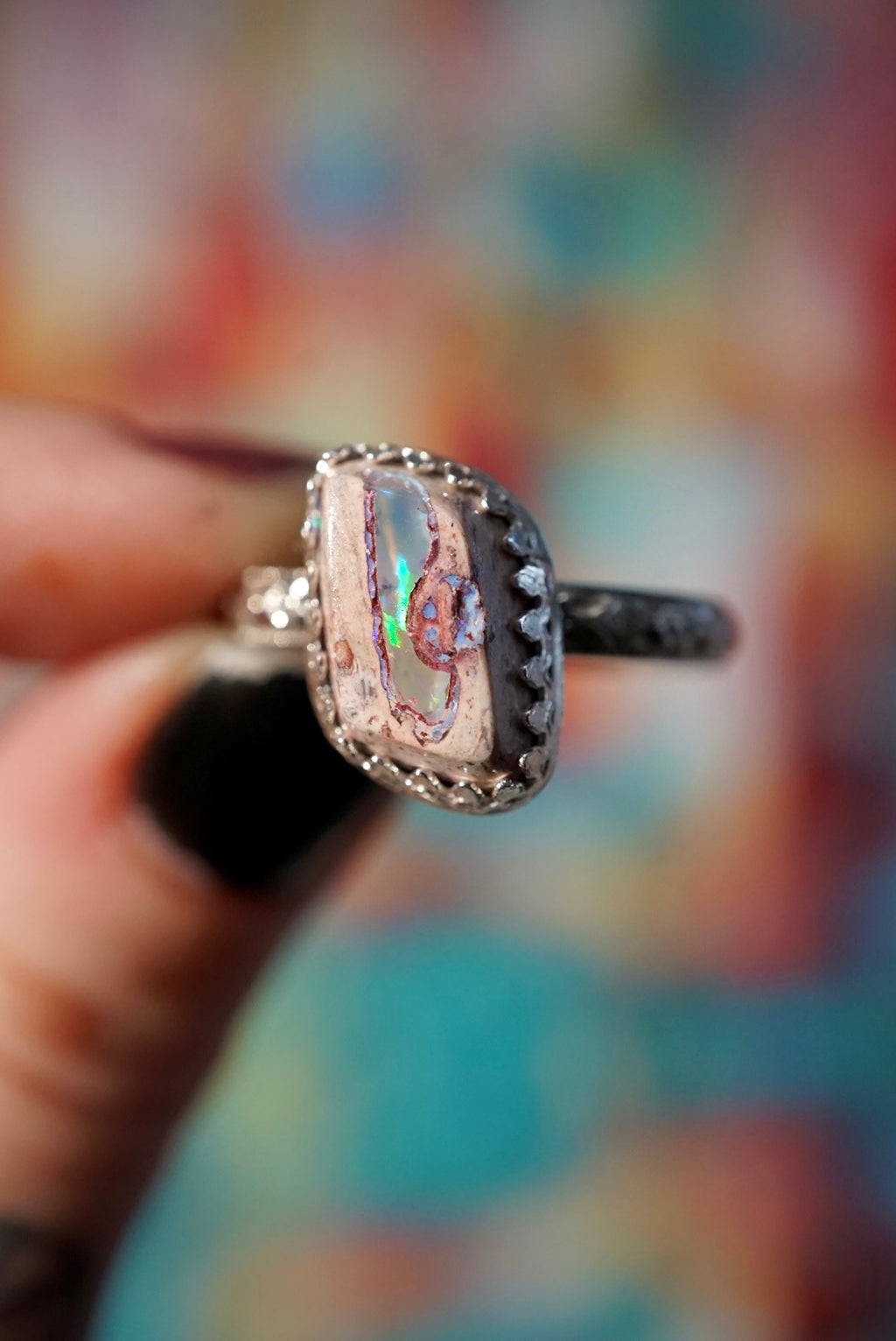~Mexicån Cantera Opal Ring~ {Size 9}